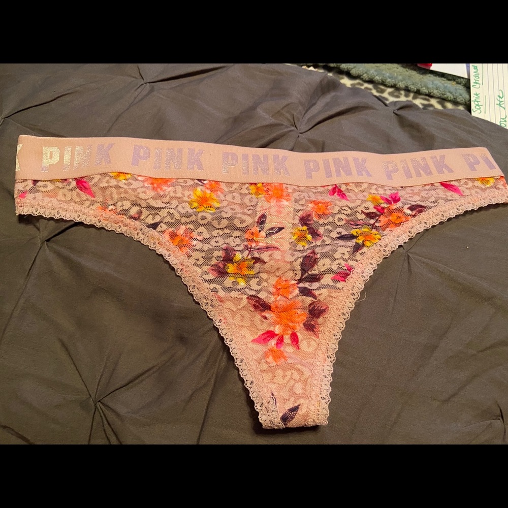 3 pairs of Pink Thongs Size Lg,  NWT